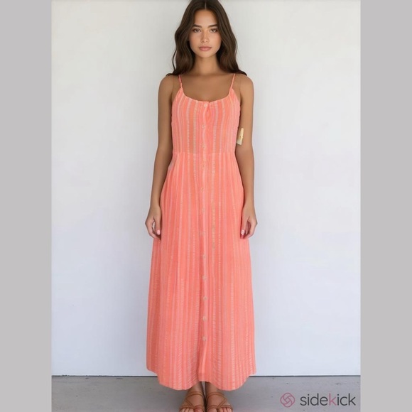 Cece Pink Flamingo Spaghetti Strap Dress XS - Picture 1 of 16